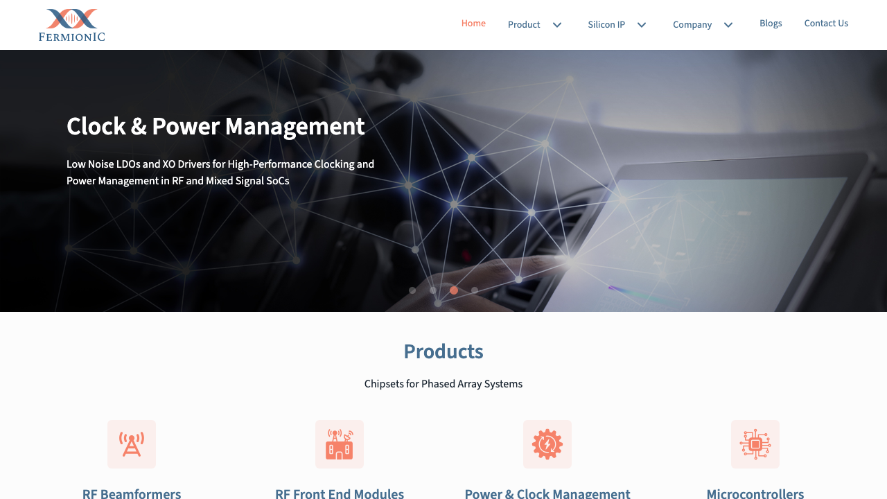 FermionIC website screenshot